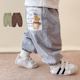 子洋气外穿男女童休闲运动裤 纯棉宽松婴儿大屁屁裤 宝宝长裤 春秋季
