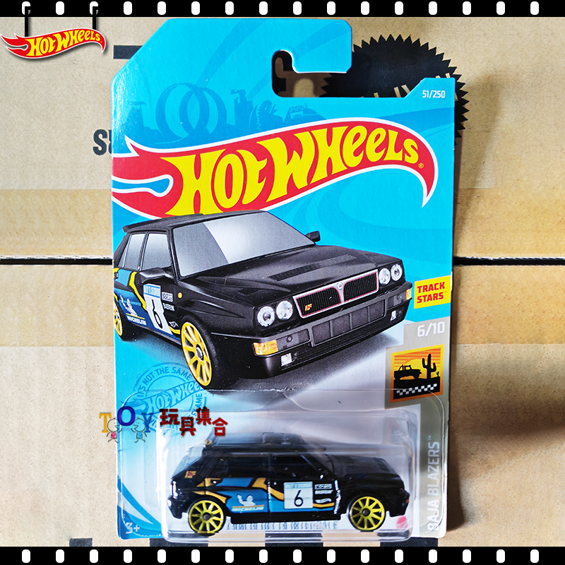 hotwheels风火轮c4982合金车模玩具lancia delta integrale蓝旗亚