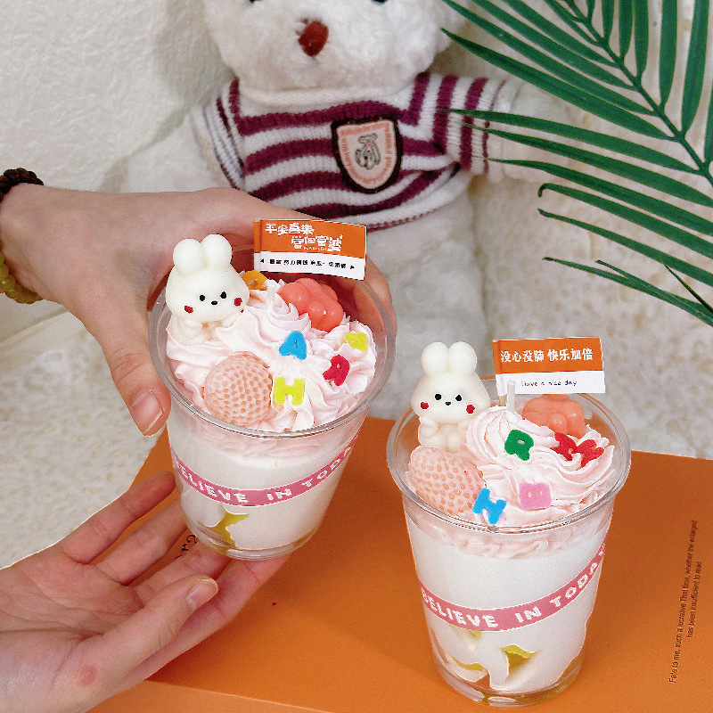 超可爱软萌仿真奶油香薰蜡烛礼物