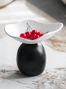 现代极简艺术树脂果盘收纳摆件