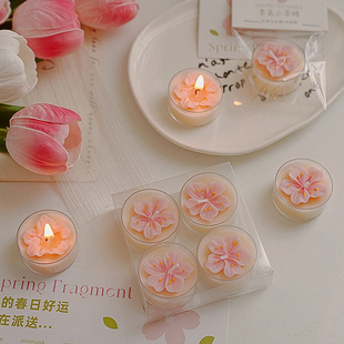 高颜值花朵造型香薰蜡烛（桃花运）送朋友闺蜜氛围感小茶蜡香氛