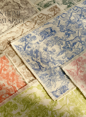 高颜值棉麻餐厅桌垫餐垫防水防污隔热高级感装饰垫餐盘杯垫咖啡垫