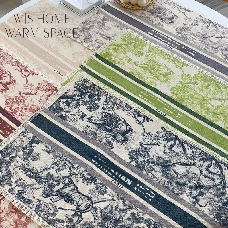 高颜值棉麻餐桌垫防水隔热装饰