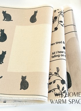 高颜值棉麻餐厅桌垫餐垫防水防污隔热高级感装饰垫餐盘杯垫咖啡垫