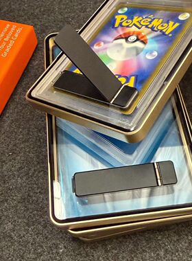 PSA35PT宝可梦金属评级卡ccic保护壳防刮划防UV展示框滑盖支架款