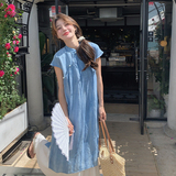 新中式禅意改良旗袍裙女夏季清冷感2025新款国风连衣裙，女装连衣裙，2C007