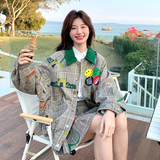 miu系穿搭美式复古格子外套女配百褶短裙2025春夏独特漂亮套装潮，女装套装/套裙，2C007
