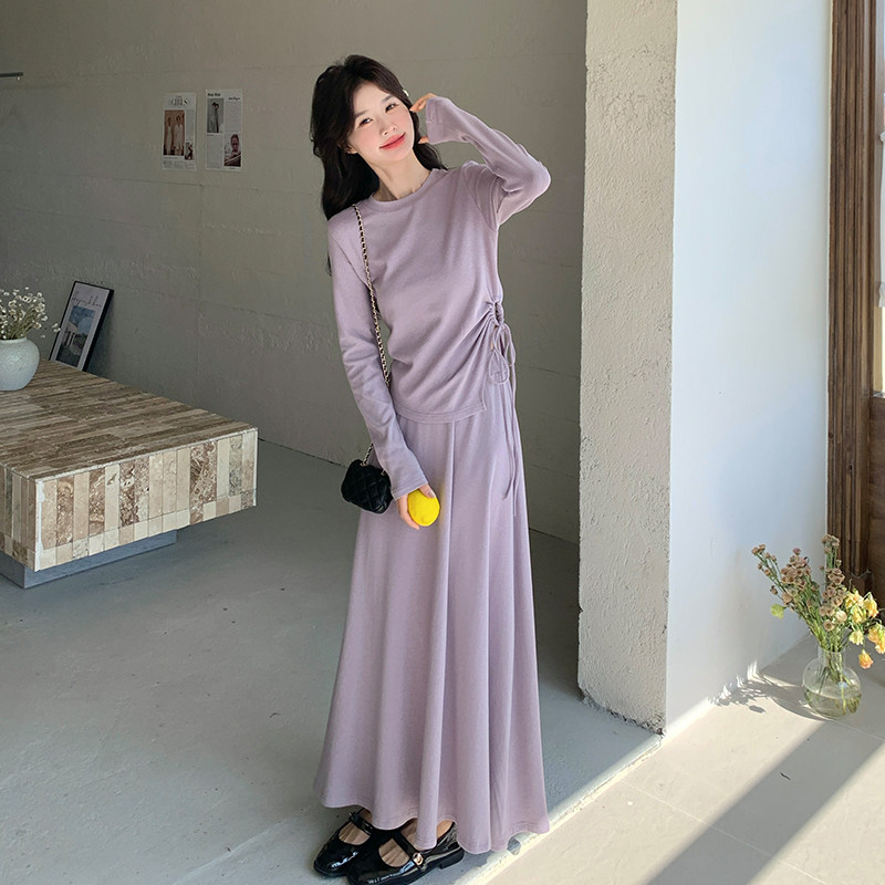 今年流行漂亮套装裙女2025春季新款设计感不规则上衣半身裙两件套,女装套装/套裙,2C007