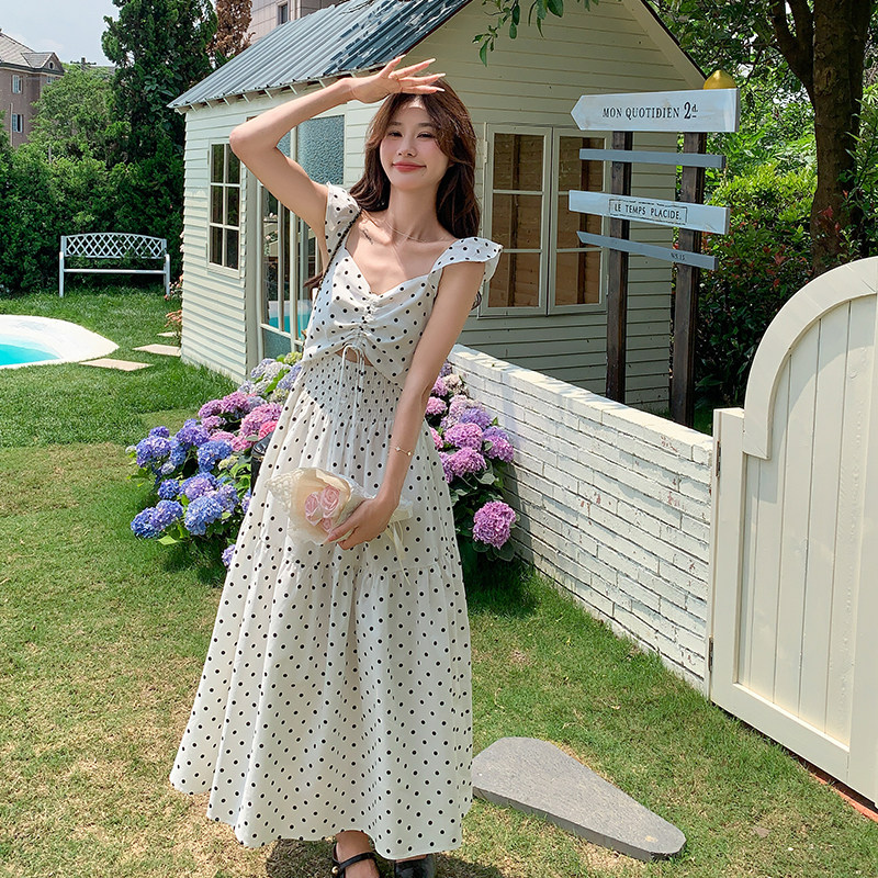 现货波点连衣裙768-P120-K178,女装连衣裙,2C007