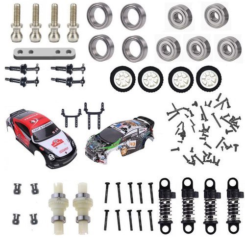 伟力遥控车K969K989零配件螺丝轮胎车壳电机差速器CVD狗骨金属件