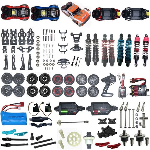 JJRC零配件Q130Q141遥控器车壳无刷电调接收舵机齿轮胎充电池拉杆