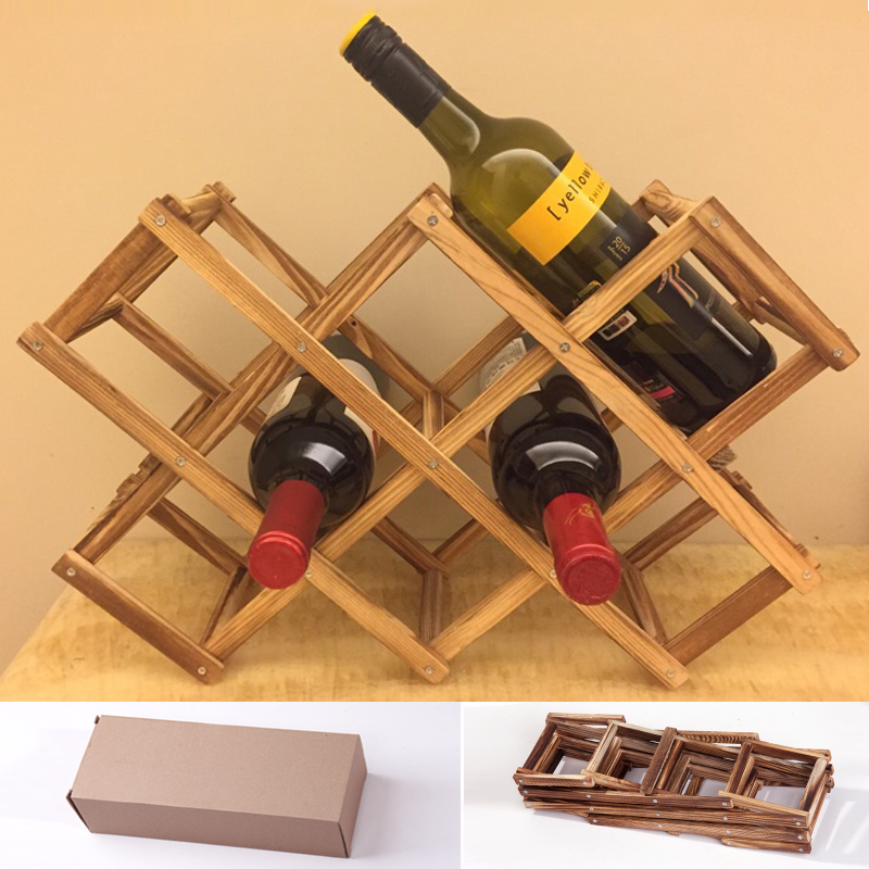 实木红酒架折叠创意葡萄酒架实木展示架欧式家用酒瓶架客厅酒架子