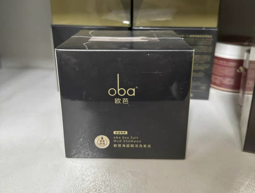 正品oba欧芭海盐赋活洗发泥丰盈舒缓控油蓬松磨砂膏洗发水340g