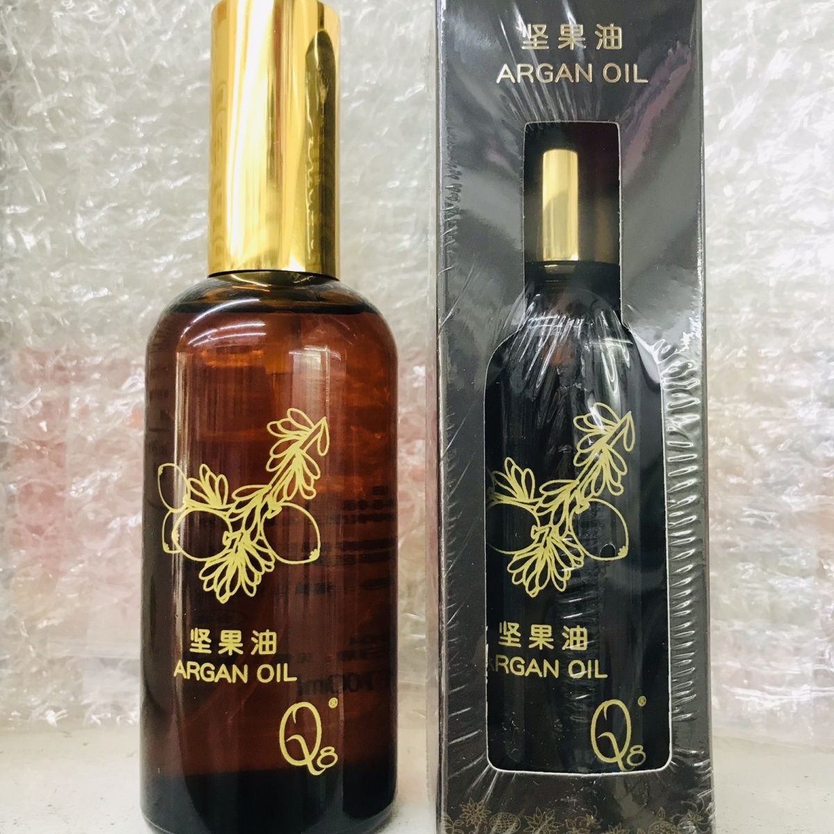 正品Q8补水坚果免洗精油烫染修护顺滑滋养保湿改善干枯毛躁100ml