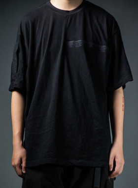 【负载制造】MR-SO1军改机能功能性多裁片双纱棉黑色短袖