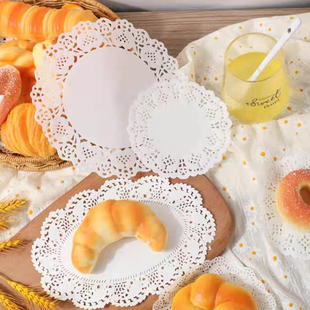 吸油花底纸油炸点心厨房食品专用隔油垫纸烘焙蛋糕圆形花边纸