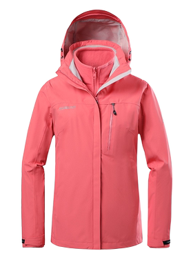 探路者冲锋衣男女秋冬三合一可拆卸套绒内胆户外徒步TAWH92116