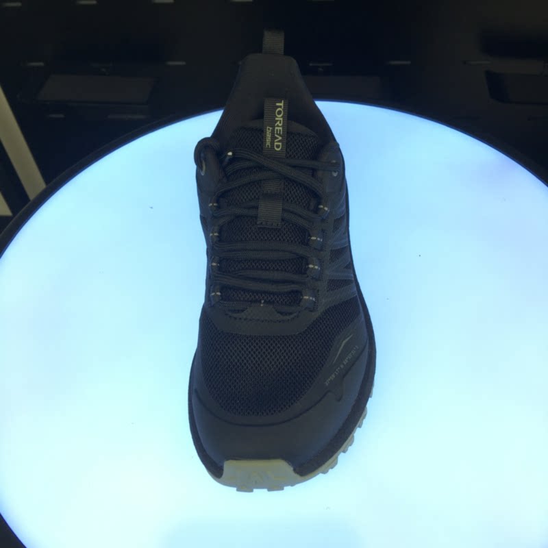 探路者徒步鞋女2024春夏新款户外爆米花底防滑跑步鞋TFAABM82781