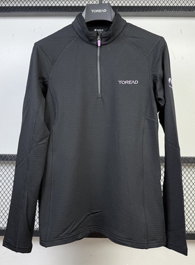 探路者抓绒衣女 25秋冬加绒防风保暖半拉链徒步打底衫TACCAN92006