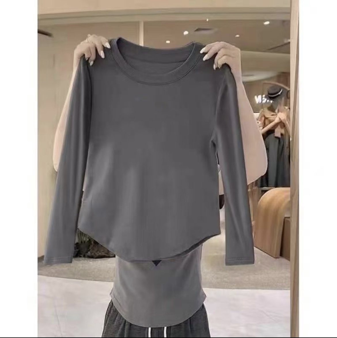 常规纯棉百搭长袖简约休闲