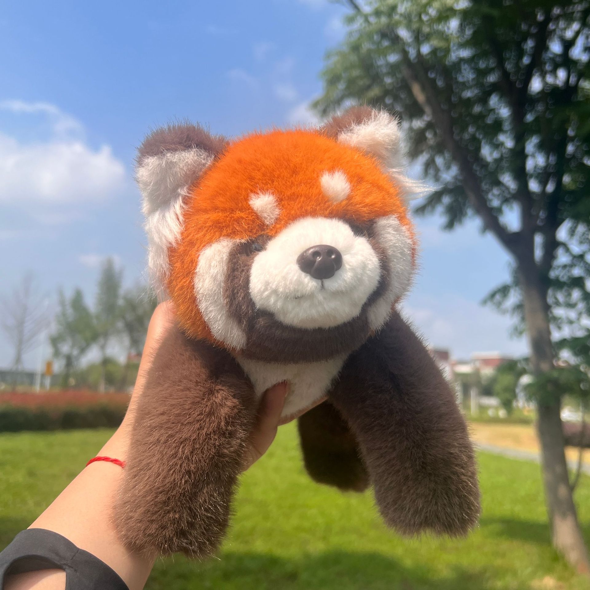 正版小熊猫趴趴毛绒公仔