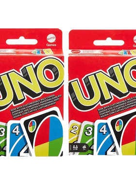 优诺乌诺正版UNO红色经典款112张UNO纸牌卡牌耐玩桌游扑克聚会