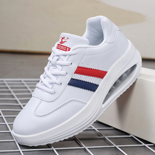 摇摇鞋 操之律皮面休闲运动旅游鞋 坡跟小白鞋 健步鞋 女2025秋冬新款