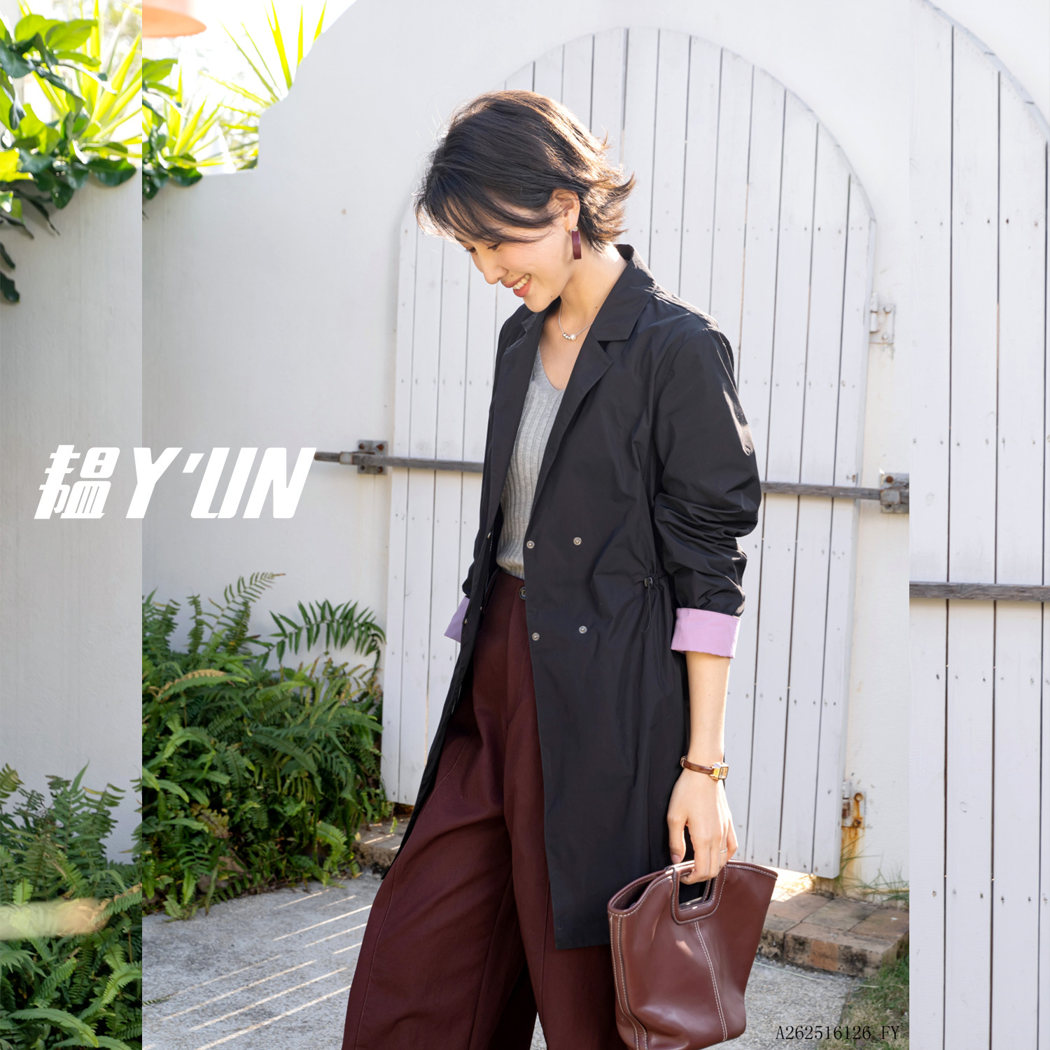 韫Yun西装领收腰显瘦通勤风衣女