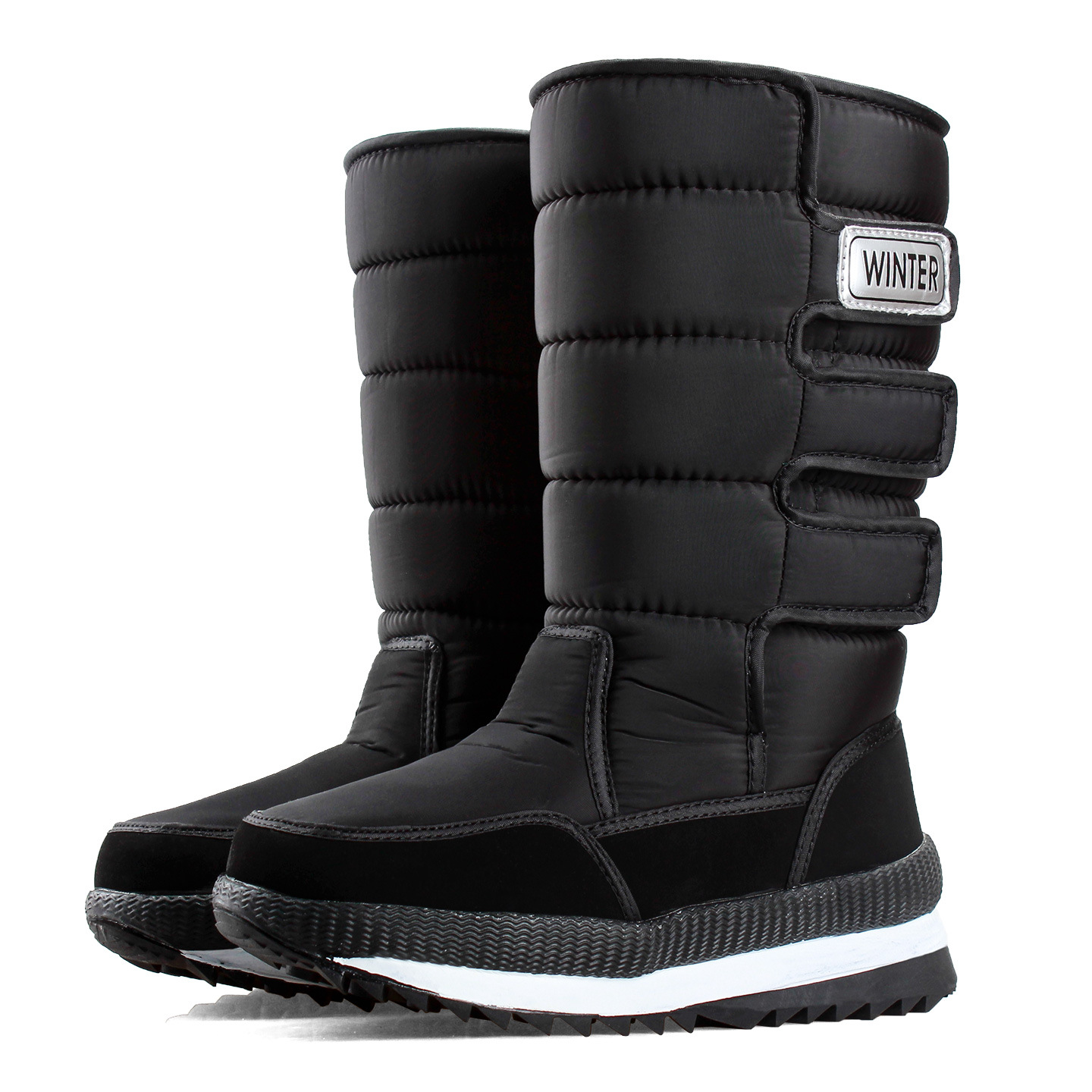 跨境新款雪地靴男士保暖加绒加厚棉鞋防水防滑男大码东北棉鞋