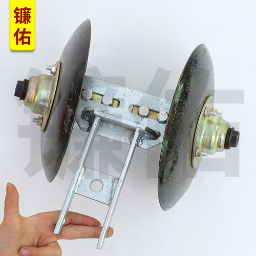 扶土器农哈哈小麦播种机配件动力合墒中间圆盘覆土器65锰钢材质