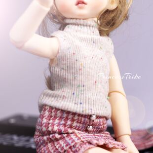 6分bjd高领时尚针织衫毛衣背心多尺寸gemsoo30cm娃娃小布芭芘ob