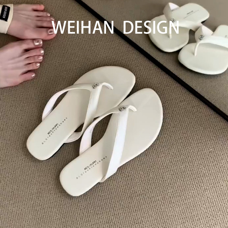 羊皮版！韩系简约夹趾人