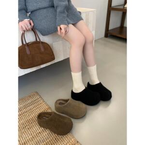 SHOE-REN韩式毛毛鞋女厚