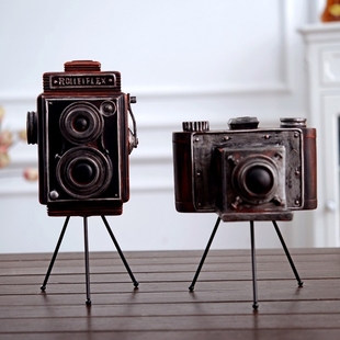 复古怀旧相机模型摆件老式古董照相机电影道具上海民国古董老物件