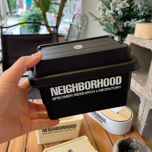潮牌nbhd高颜值迷你收纳箱家用创意个性桌面防尘旅行收纳杂物盒子