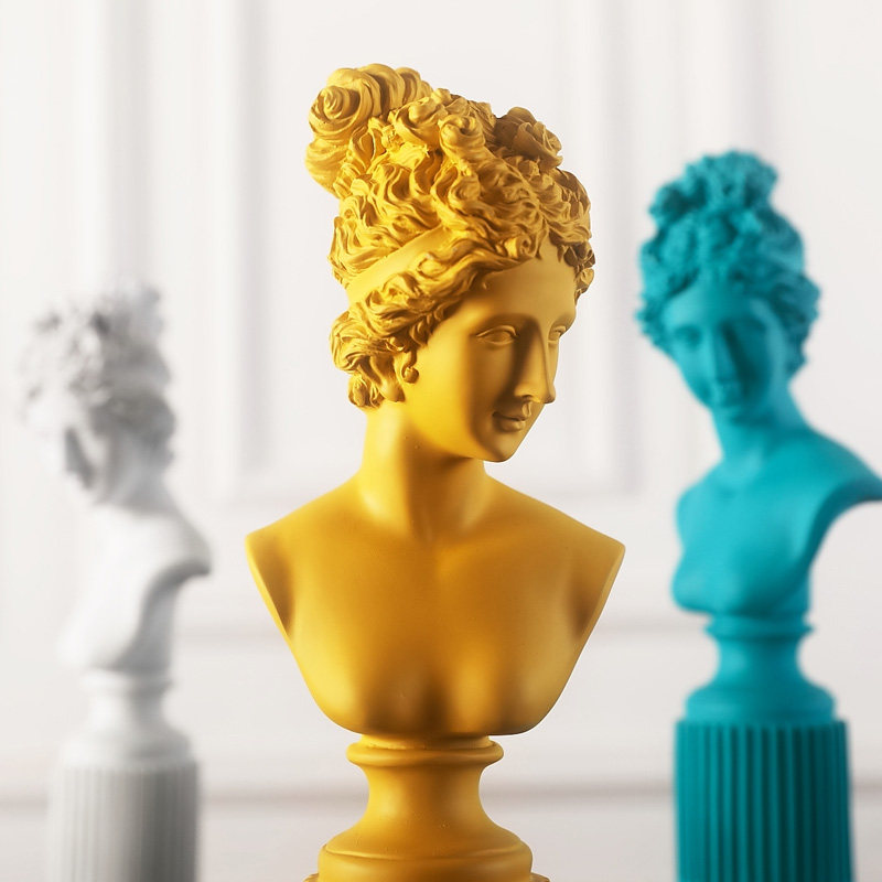 北欧现代简约女神人物石膏像雕塑摆件装饰艺术工艺品客厅办公室摆