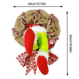 Christmas Thief door decorations the Grinch Christmas wreath