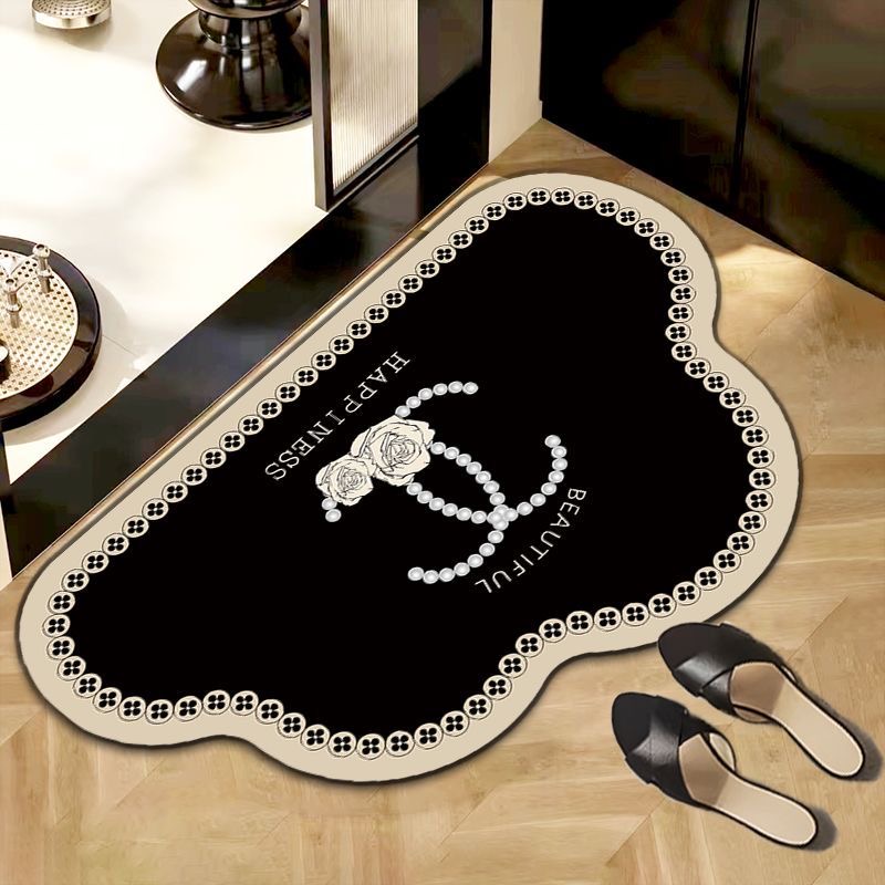 小香风硅藻泥入户进门垫浴室防滑地垫卫生间吸水脚垫免洗好打理