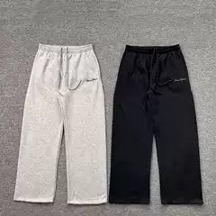 Broken Planet Letter Embroidered Logo Fleece Sweatpants American Street Casual Straight-Leg Pants for Men and Women ins