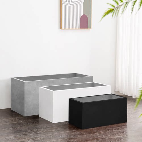 水泥花箱种植箱户外庭院镁泥花盆