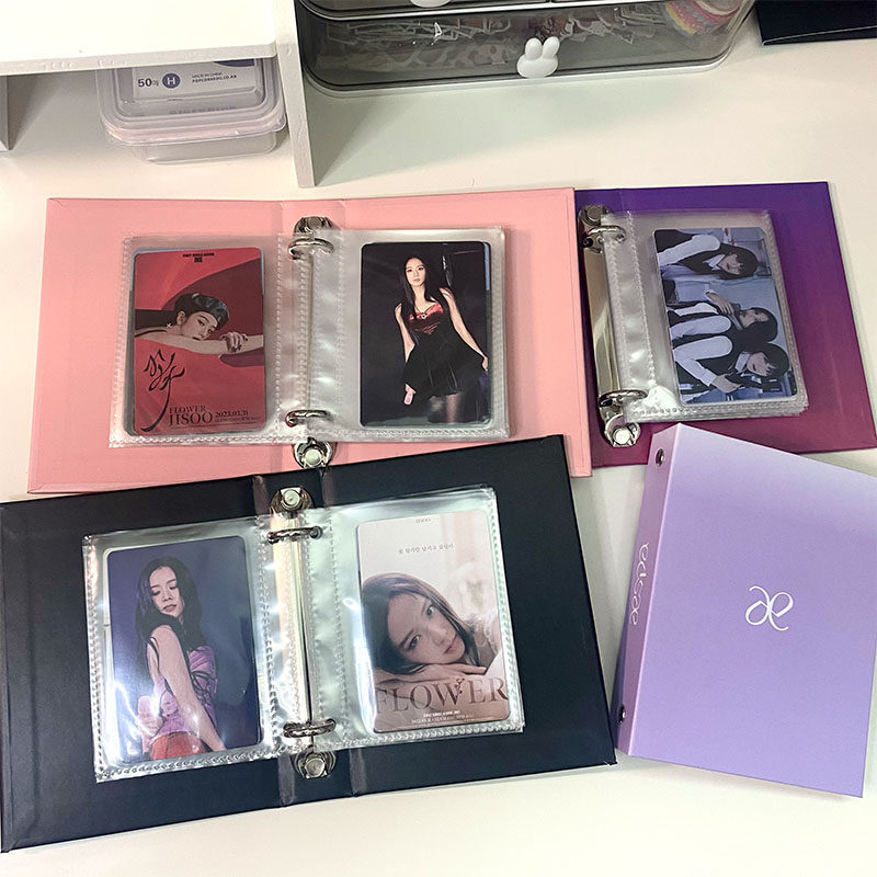 BP 핑크 잉크 전용 카드 앨범 GIDLE IVE 원스퀘어 그리드 3인치 별 추적 앨범 사진 앨범 사진 앨범 저장 앨범