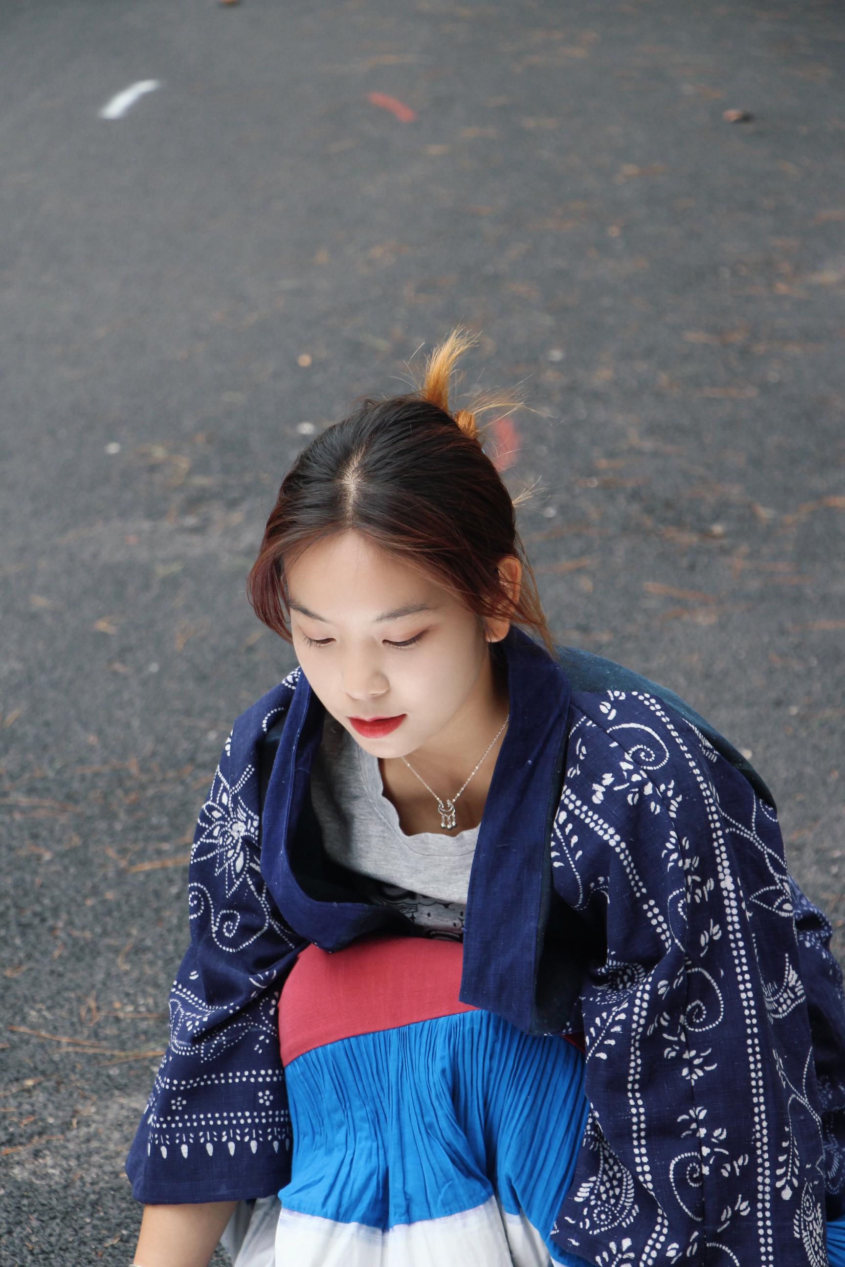 《寄风》夜兰古绣 豆染  民族风 传统植物染 手工雕刻豆版