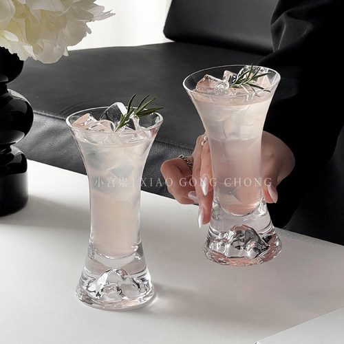ins风高颜值玻璃收腰观山杯
