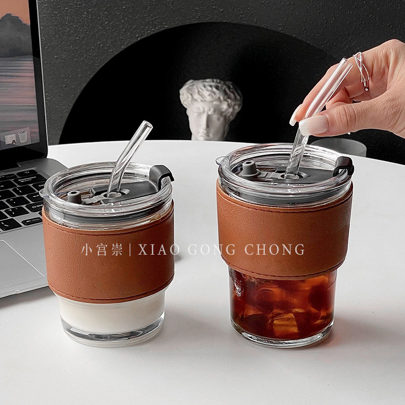 高颜值ins风玻璃杯子随手杯