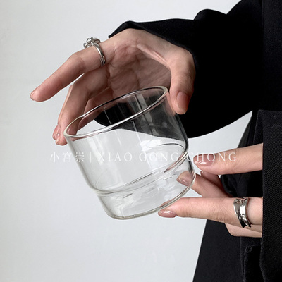 高硼硅家用ins风耐热玻璃杯