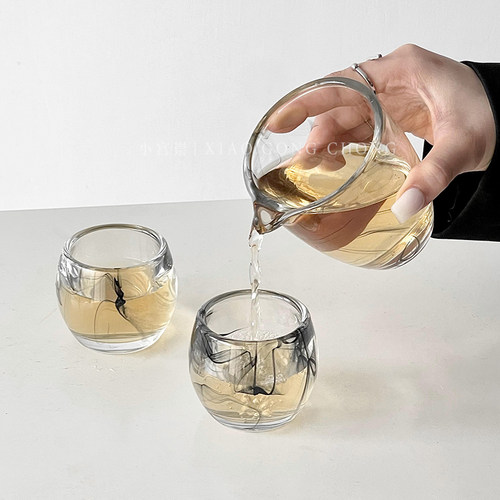 国潮水墨茶杯高颜值家用品茗杯子