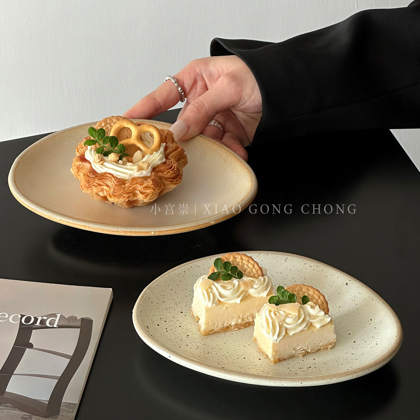 复古日式陶瓷甜品盘高颜值下午茶蛋糕盘创意精致小吃点心碟水果盘,餐饮具,盘,淘宝优惠券,粉丝福利购,淘宝优惠卷