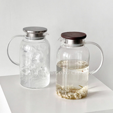 冷水壶大容量高硼硅玻璃壶凉水壶家用客厅耐高温泡茶壶果茶壶扎壶