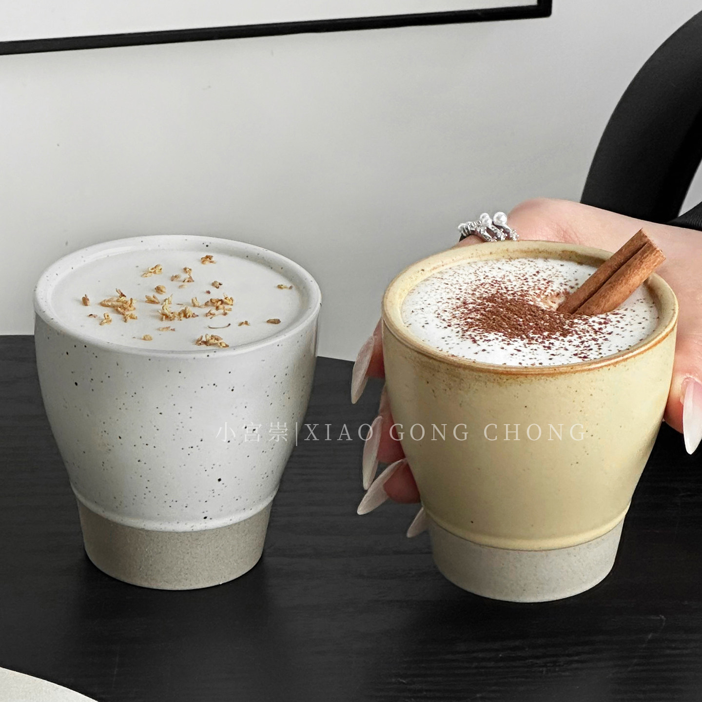 高颜值陶瓷喝水杯个人专用茶杯子