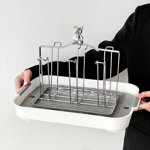 轻奢玻璃水杯倒挂杯架